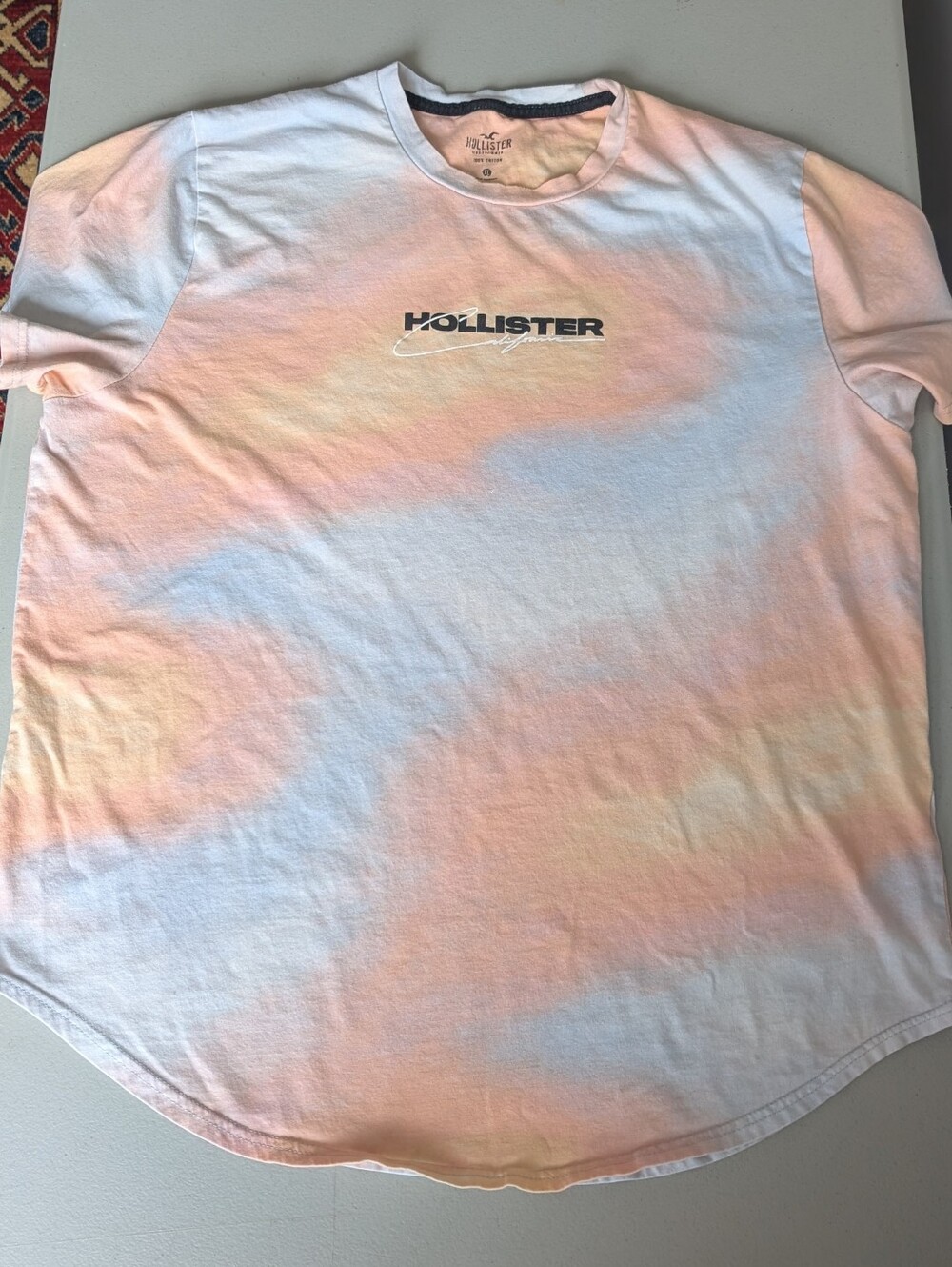 Hollister sunset tie dye t-shirt, XL